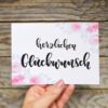 Postkarte A6 "herzlichen Glückwunsch"