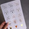 Stickerbogen-Set "Monoline"