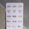 Stickerbogen-Set "Brushlettering"